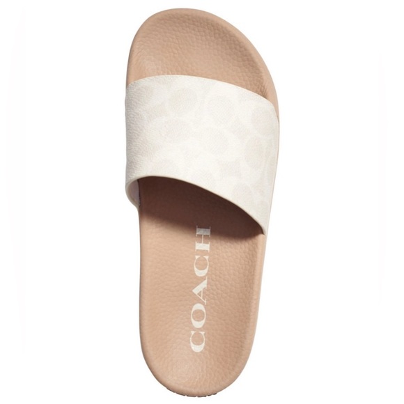 LAST PAIR! Coach Udele Slides Sandals Shoes Pool Slides - Picture 5 of 8